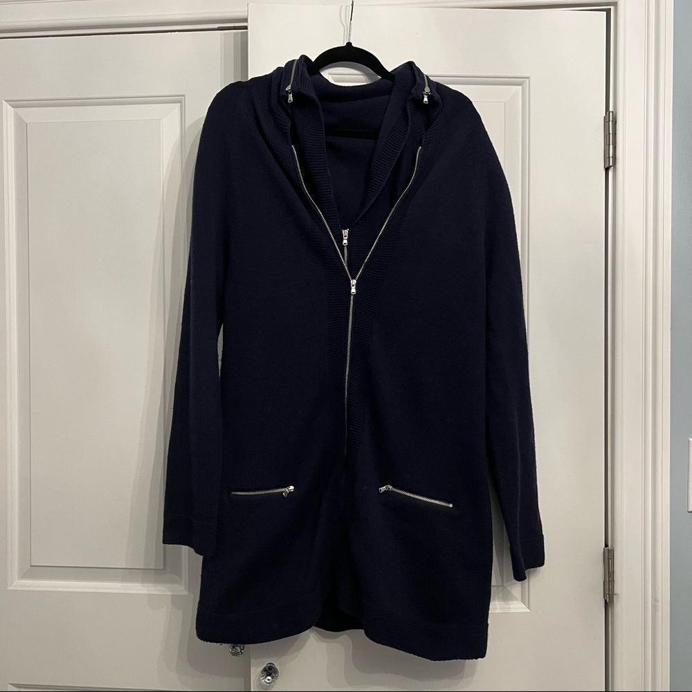 Adam Lippes Layered Navy Cardigan